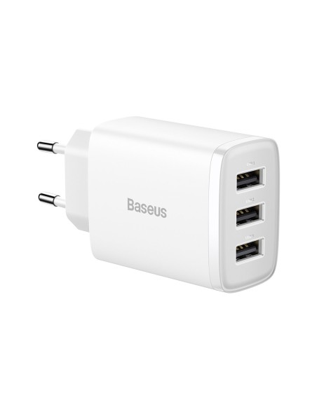 Kompaktiškas 3x USB 17W sieninis įkroviklis, baltas
 
Kompaktiškas 3x USB 17W sieninis įkroviklis, baltas