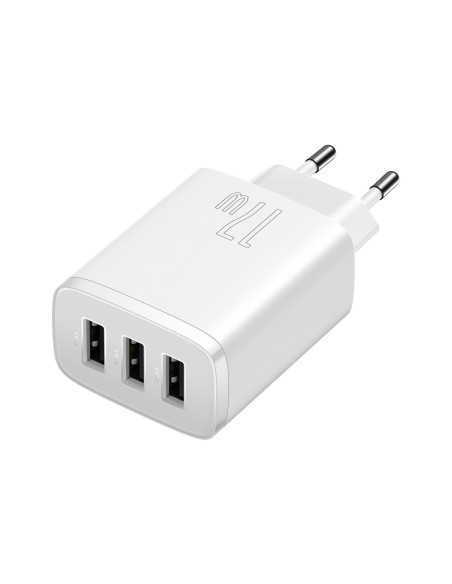 Kompaktiškas 3x USB 17W sieninis įkroviklis, baltas
 
Kompaktiškas 3x USB 17W sieninis įkroviklis, baltas