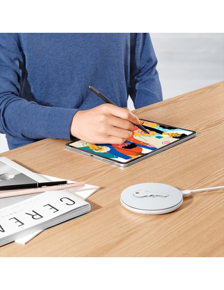 
15W Qi belaidis indukcinis įkroviklis, baltas
