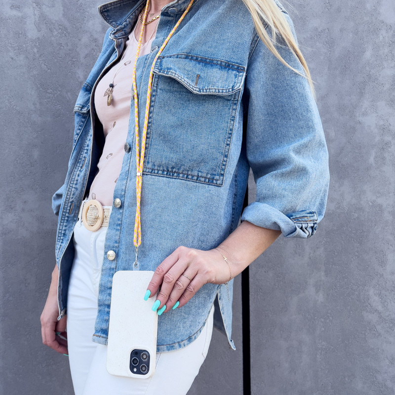 Stilinga virvė su įdėklu telefono raktams PATTERN 2