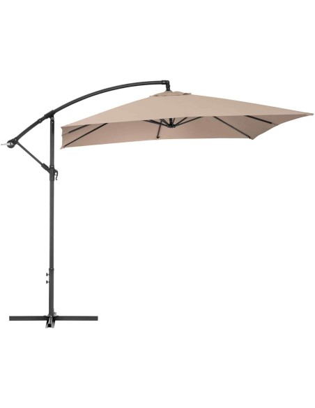 Kvadratinis konsolinis skėtis 250 x 250 cm kreminis Kvadratinis konsolinis skėtis 250 x 250 cm kreminis
