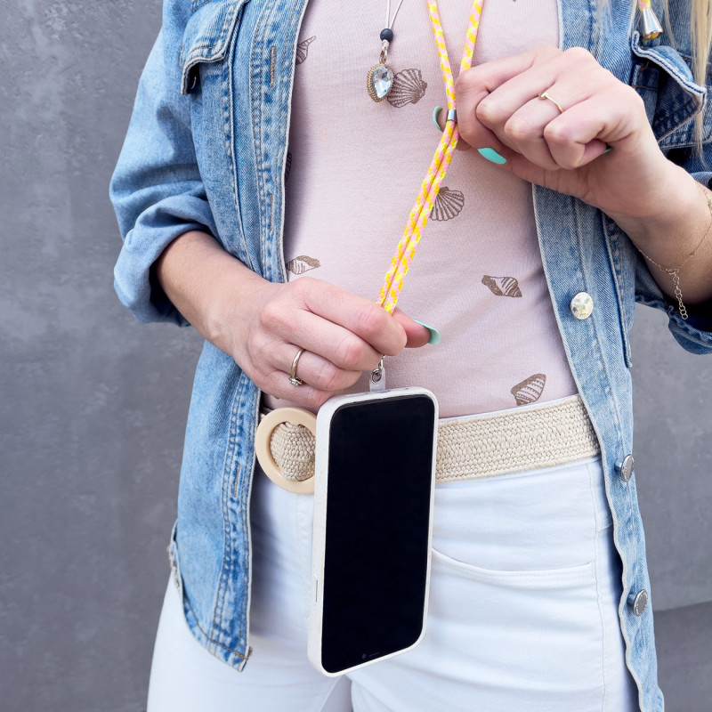 Stilinga virvė su įdėklu telefono raktams PATTERN 2