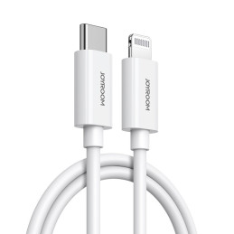 
Kabelis iPhone MFi USB-C - Lightning 27W PD 1,2m baltas

