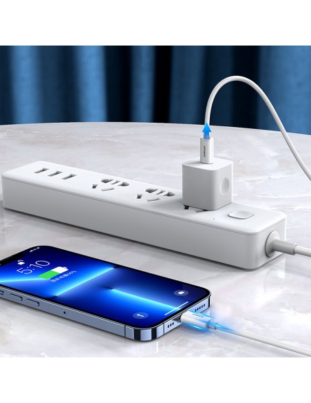 Kabelis iPhone MFi USB-C - Lightning 27W PD 2m baltas
 
Kabelis iPhone MFi USB-C - Lightning 27W PD 2m baltas