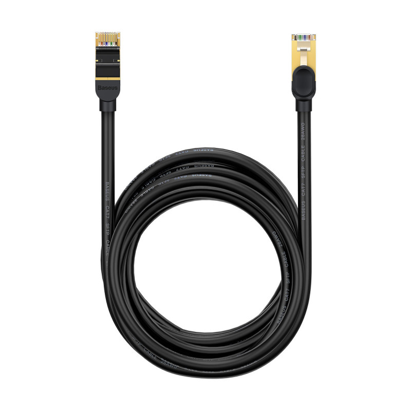 Greitas tinklo kabelis 10Gbps Speed Seven RJ45 30m juodas