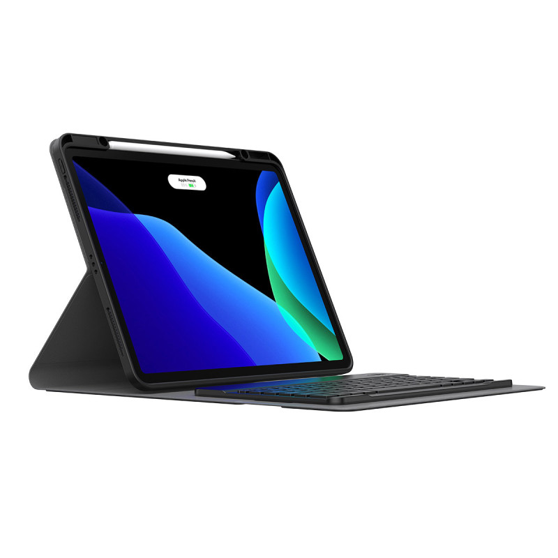 Dėklas su klaviatūra, skirtas iPad Pro 12.9& 39 & 39 2018-2021 Brilliance black