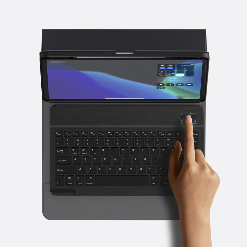 Dėklas su klaviatūra, skirtas iPad Pro 12.9& 39 & 39 2018-2021 Brilliance black