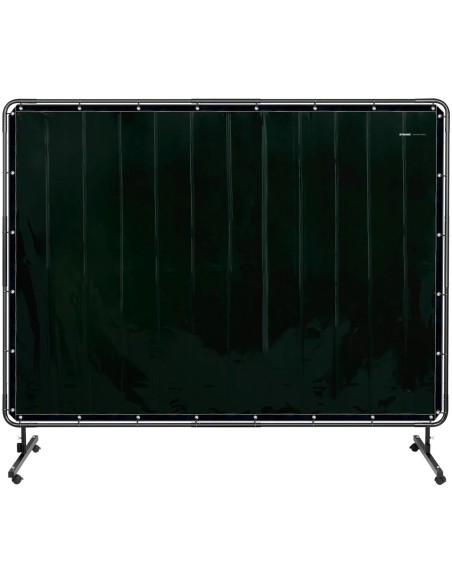 Apsauginė ekrano suvirinimo uždanga su rėmu ant ratukų 240 x 180 cm - juoda Apsauginė ekrano suvirinimo uždanga su rėmu ant ratukų 240 x 180 cm - juoda