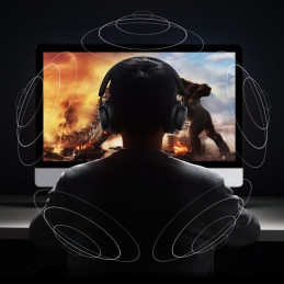 
HiTune Max3 Bluetooth ANC belaidės ausinės, juodos
