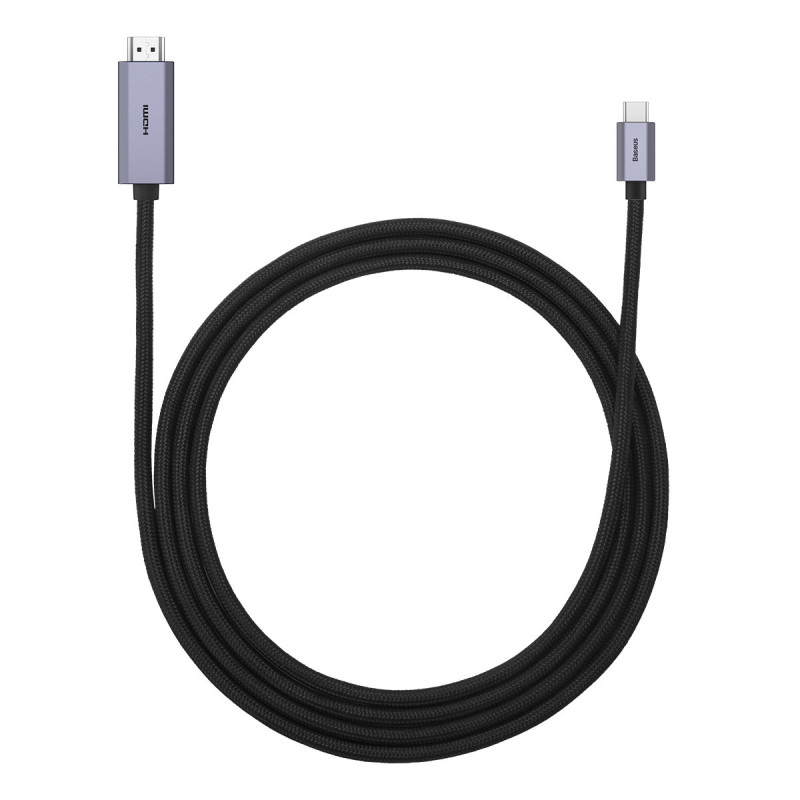 Didelės raiškos serijos USB-C – HDMI 2.0 4K 60Hz adapterio laidas, 2 m juodas