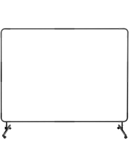 Apsauginė ekrano suvirinimo uždanga su rėmu ant ratukų 240 x 180 cm - juoda Apsauginė ekrano suvirinimo uždanga su rėmu ant ratukų 240 x 180 cm - juoda