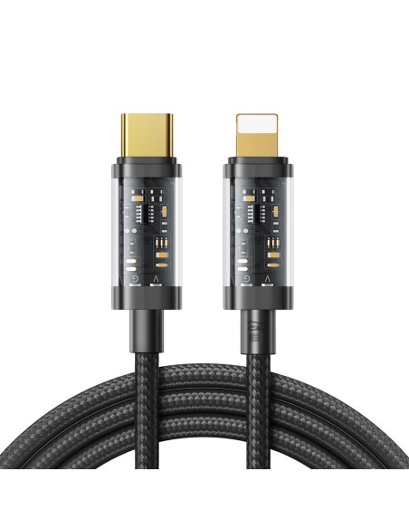 Pintas kabelis iPhone USB-C - Lightning PD 20W 1,2m juodas
 
Pintas kabelis iPhone USB-C - Lightning PD 20W 1,2m juodas