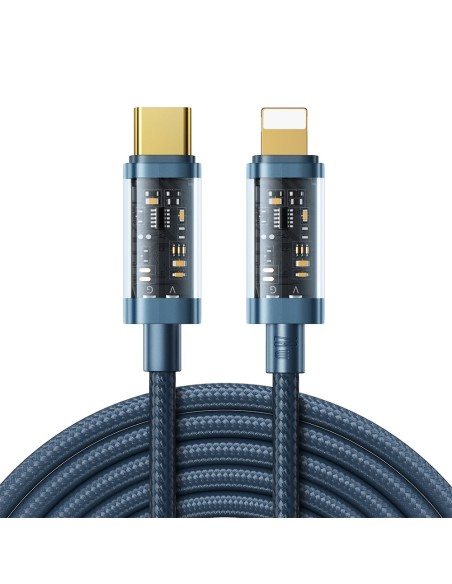 Pintas kabelis iPhone USB-C - Lightning PD 20W 2m mėlynas
 
Pintas kabelis iPhone USB-C - Lightning PD 20W 2m mėlynas