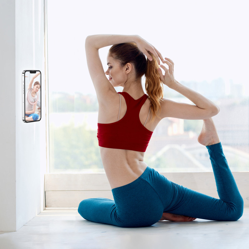 Magnetinis žiedo laikiklis išmaniajam telefonui, planšetei, telefonui, juodas RINKINYS iš 2 vnt.