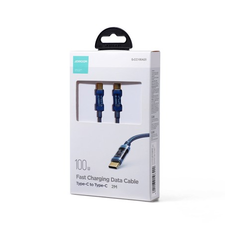 Tvirtas pintas kabelis USB-C 100W 2m mėlynas
 
Tvirtas pintas kabelis USB-C 100W 2m mėlynas