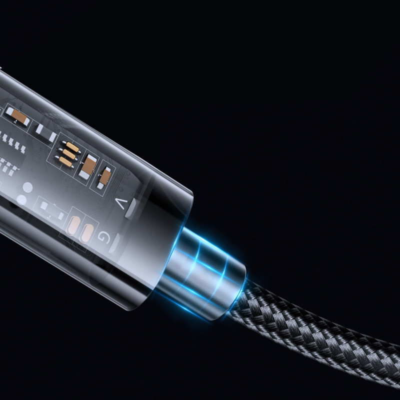 iPhone USB - Lightning laidas įkrovimui ir duomenų perdavimui 2.4A 20W 1.2m mėlynas
