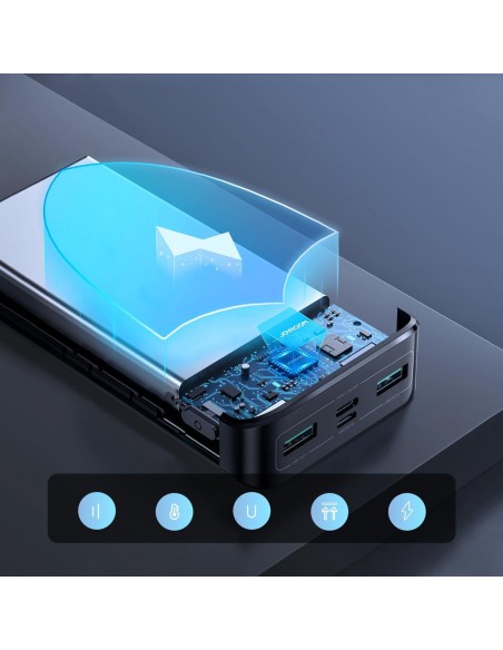 Powerbank 20000mAh 22,5W PD QC3.0 AFC juoda