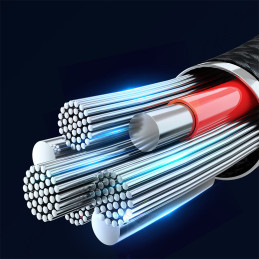 
USB - USB-C laidas įkrovimui ir duomenų perdavimui 3A 2m juodas
