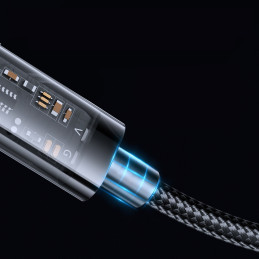 
USB - USB-C laidas įkrovimui ir duomenų perdavimui 3A 2m juodas
