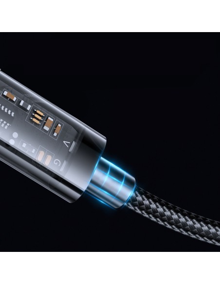 
USB - USB-C laidas įkrovimui ir duomenų perdavimui 3A 2m mėlynas
