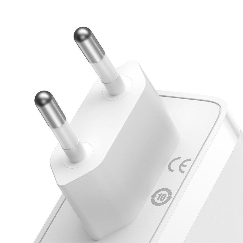 GaN5 Pro greitas įkroviklis 2x USB-C + USB 140W baltas