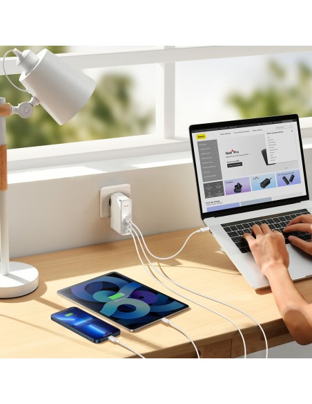 GaN5 Pro greitas įkroviklis 2x USB-C + USB 140W baltas
 
GaN5 Pro greitas įkroviklis 2x USB-C + USB 140W baltas