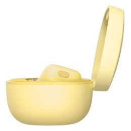 Encok WM01 TWS Bluetooth 5.3 į ausis įdedamos belaidės ausinės geltonos spalvos