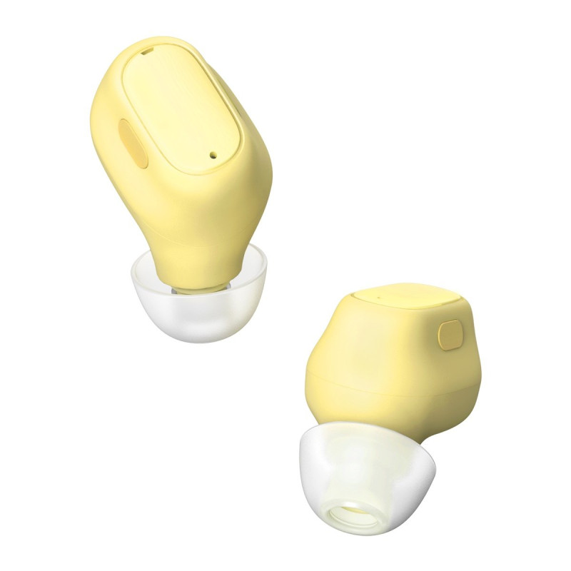 Encok WM01 TWS Bluetooth 5.3 į ausis įdedamos belaidės ausinės geltonos spalvos