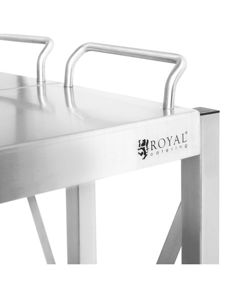 
Maitinimo padavėjo vežimėlis sulankstomas plieninis 3 lentynos 400 x 580 mm iki 90 kg
