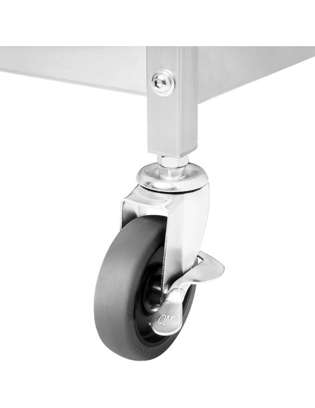 
Maitinimo padavėjo vežimėlis sulankstomas plieninis 3 lentynos 400 x 580 mm iki 90 kg
