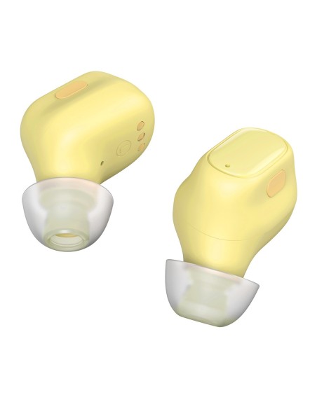 Encok WM01 TWS Bluetooth 5.3 į ausis įdedamos belaidės ausinės geltonos spalvos Encok WM01 TWS Bluetooth 5.3 į ausis įdedamos belaidės ausinės geltonos spalvos