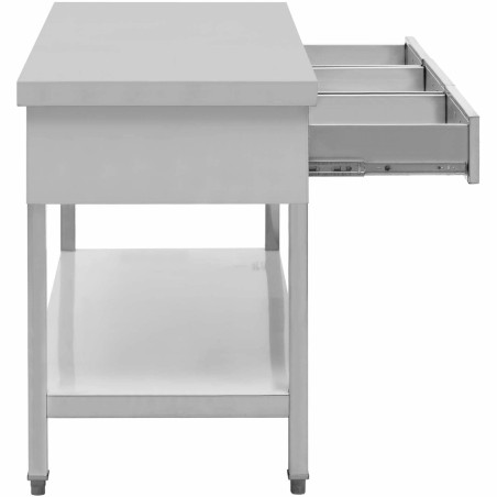 Stalas, plieninis gastronominis stalviršis su lentyna ir stalčiais, 150 x 60 cm, iki 295 kg
 
Stalas, plieninis gastronominis stalviršis su lentyna ir stalčiais, 150 x 60 cm, iki 295 kg