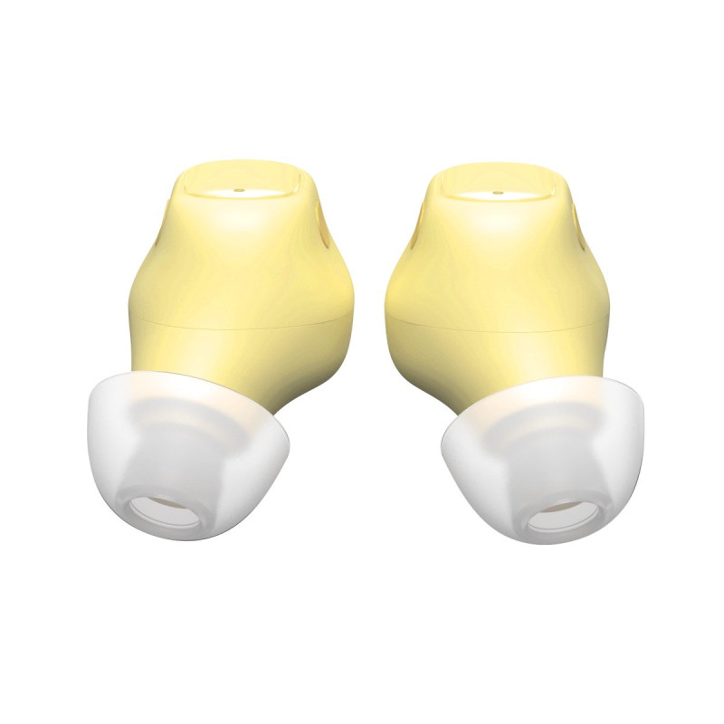 Encok WM01 TWS Bluetooth 5.3 į ausis įdedamos belaidės ausinės geltonos spalvos