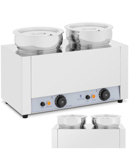 Bain marie elektrinis šildytuvas šokolado fondiu sriubos stotis 1000 W 2 x 7 l
 
Bain marie elektrinis šildytuvas šokolado fondiu sriubos stotis 1000 W 2 x 7 l