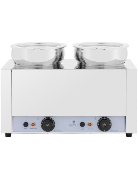 Bain marie elektrinis šildytuvas šokolado fondiu sriubos stotis 1000 W 2 x 7 l
 
Bain marie elektrinis šildytuvas šokolado fondiu sriubos stotis 1000 W 2 x 7 l