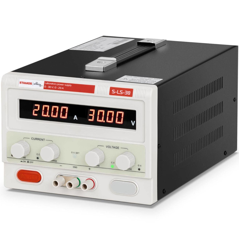 Laboratorinio aptarnavimo maitinimas 0-30 V 0-20 A DC 600 W