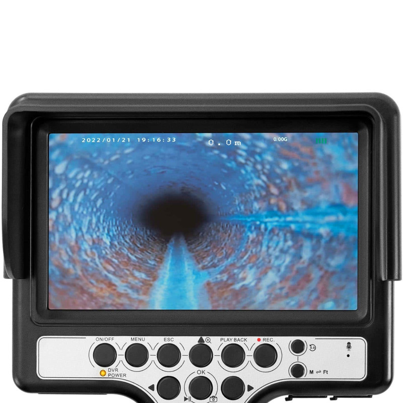Endoskopo diagnostikos tikrinimo kamera 6 LED LCD 7 colių SD 60 m