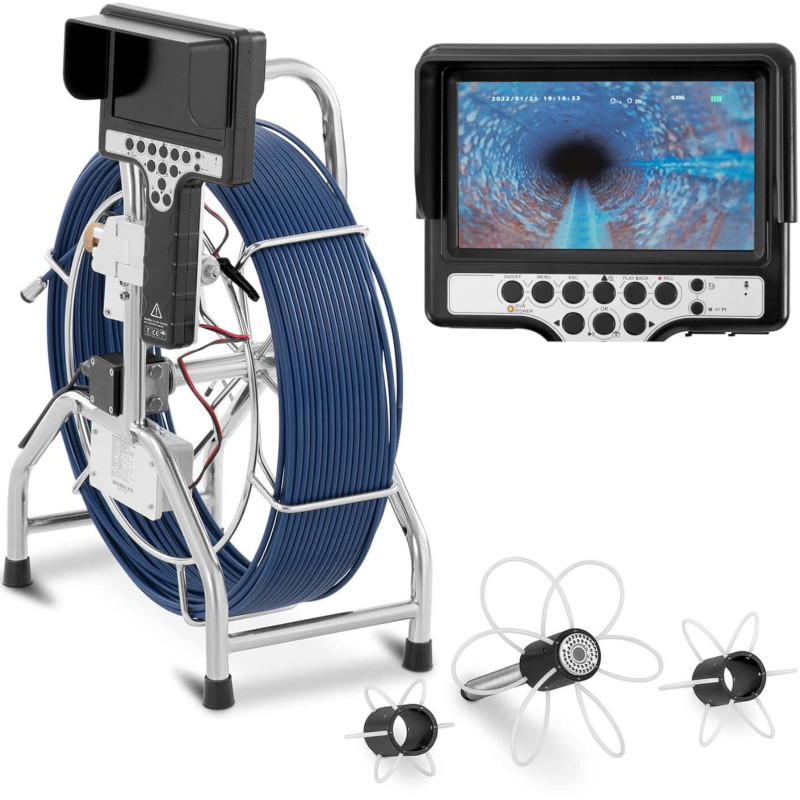 
Endoskopo diagnostikos tikrinimo kamera 12 LED TFT 7 colių SD 60 m
