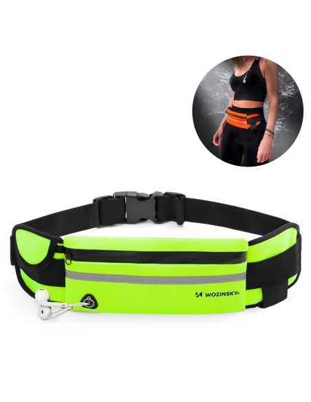 Bėgimo krepšys žalias bėgimo diržas