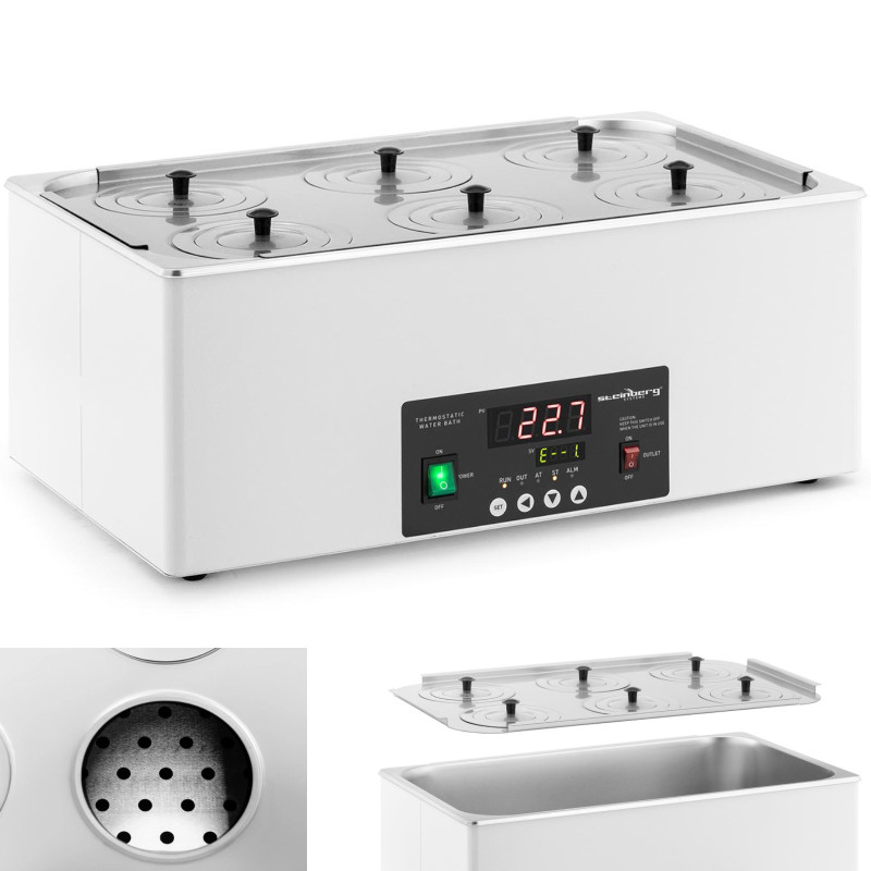 Laboratorinė vandens vonia, 6 vietų, 5-100C, 22,5 l
Laboratorinė vandens vonia, 6 vietų, 5-100C, 22,5 l