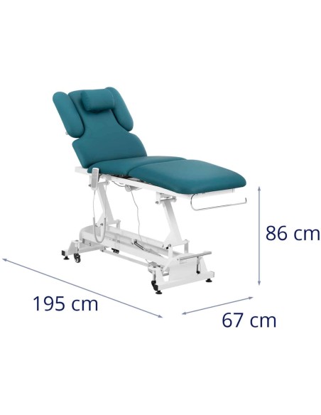 Lova, elektrinis masažo stalas, 3 varikliai, 250 kg NANTES - turkis
 
Lova, elektrinis masažo stalas, 3 varikliai, 250 kg NANTES - turkis