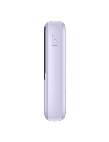 Qpow Powerbank 10000mAh įtaisytas USB Type-C laidas 22.5W Quick Charge violetinė Qpow Powerbank 10000mAh įtaisytas USB Type-C laidas 22.5W Quick Charge violetinė