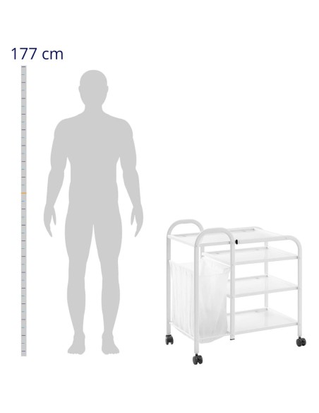 Grožio pagalbininkas vežimėlis su skalbinių maišeliu 4 stiklinės lentynos 74 x 43 x 80 cm - balta
 
Grožio pagalbininkas vežimėlis su skalbinių maišeliu 4 stiklinės lentynos 74 x 43 x 80 cm - balta