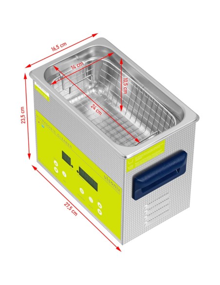 Ultragarsinis vonios valiklis LED valytuvas 3,2 l 120 W
 
Ultragarsinis vonios valiklis LED valytuvas 3,2 l 120 W