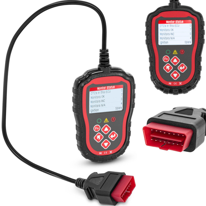 
OBD2 automobilių diagnostikos skaitytuvo testeris 8-25V VIN/ ID/ CVN/ PCM/ ECU

