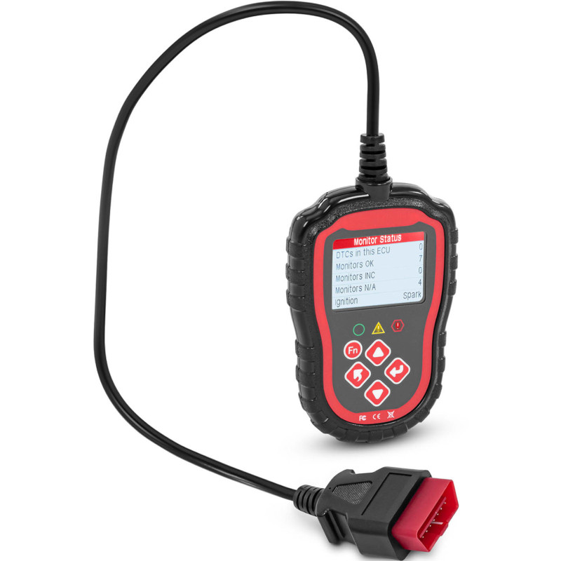 OBD2 automobilių diagnostikos skaitytuvo testeris 8-25V VIN/ ID/ CVN/ PCM/ ECU