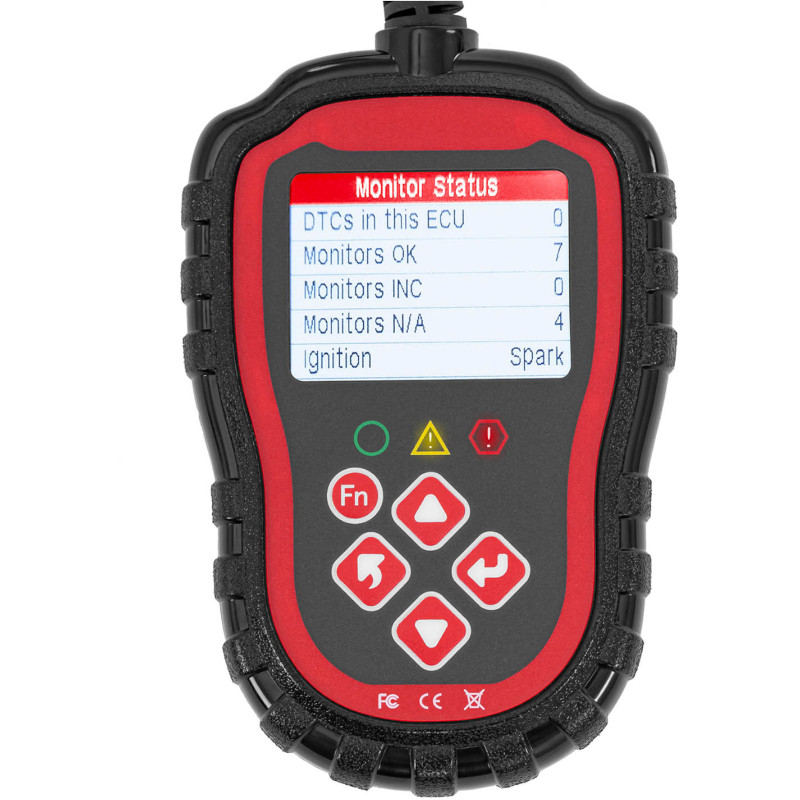 OBD2 automobilių diagnostikos skaitytuvo testeris 8-25V VIN/ ID/ CVN/ PCM/ ECU