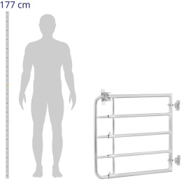 
Ganyklos vartai į fermą reguliuojami, 100 - 170 cm
