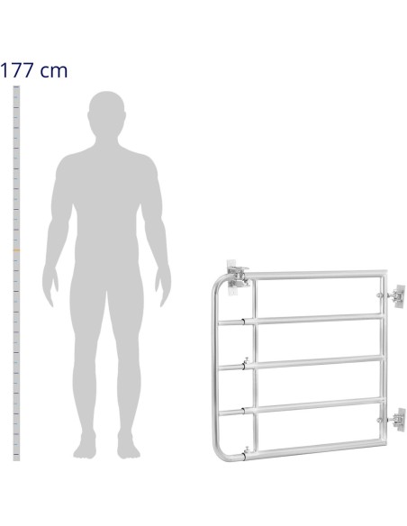 
Ganyklos vartai į fermą reguliuojami, 100 - 170 cm

