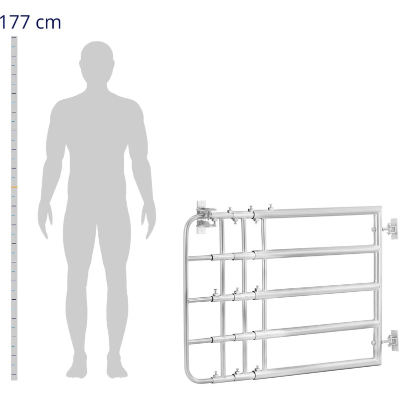 Ganyklos vartai į ūkį reguliuojami, 120 - 300 cm